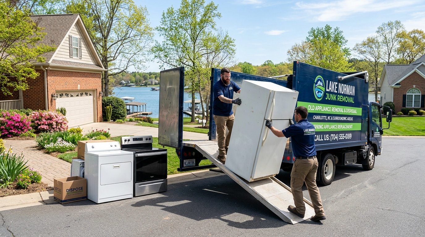 Spring Appliance Replacement? How to Remove and Dispose of Old Appliances Safely (Lake Norman & Charlotte Area) - Charlotte NC Junk Removal