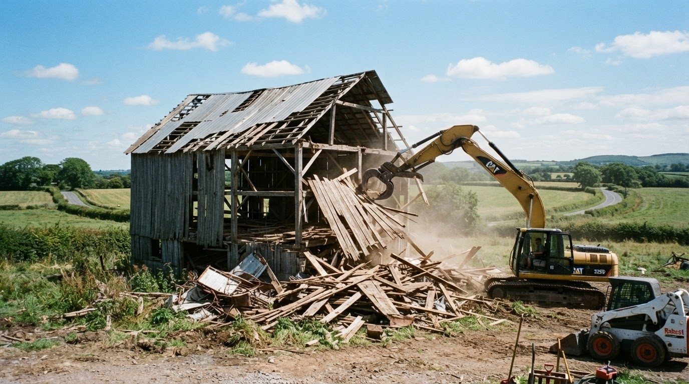 Junk Raider barn demolition in Charlotte