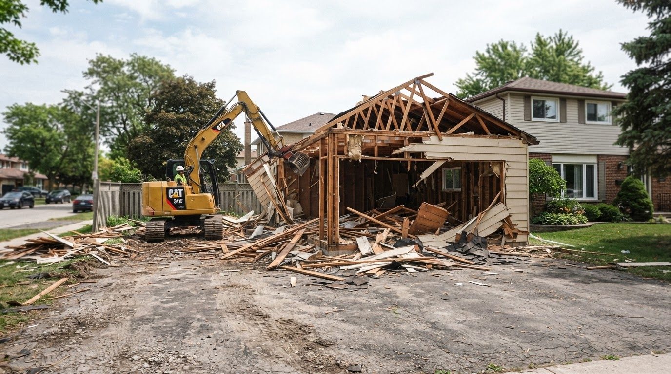 Junk Raider garage demolition in Charlotte