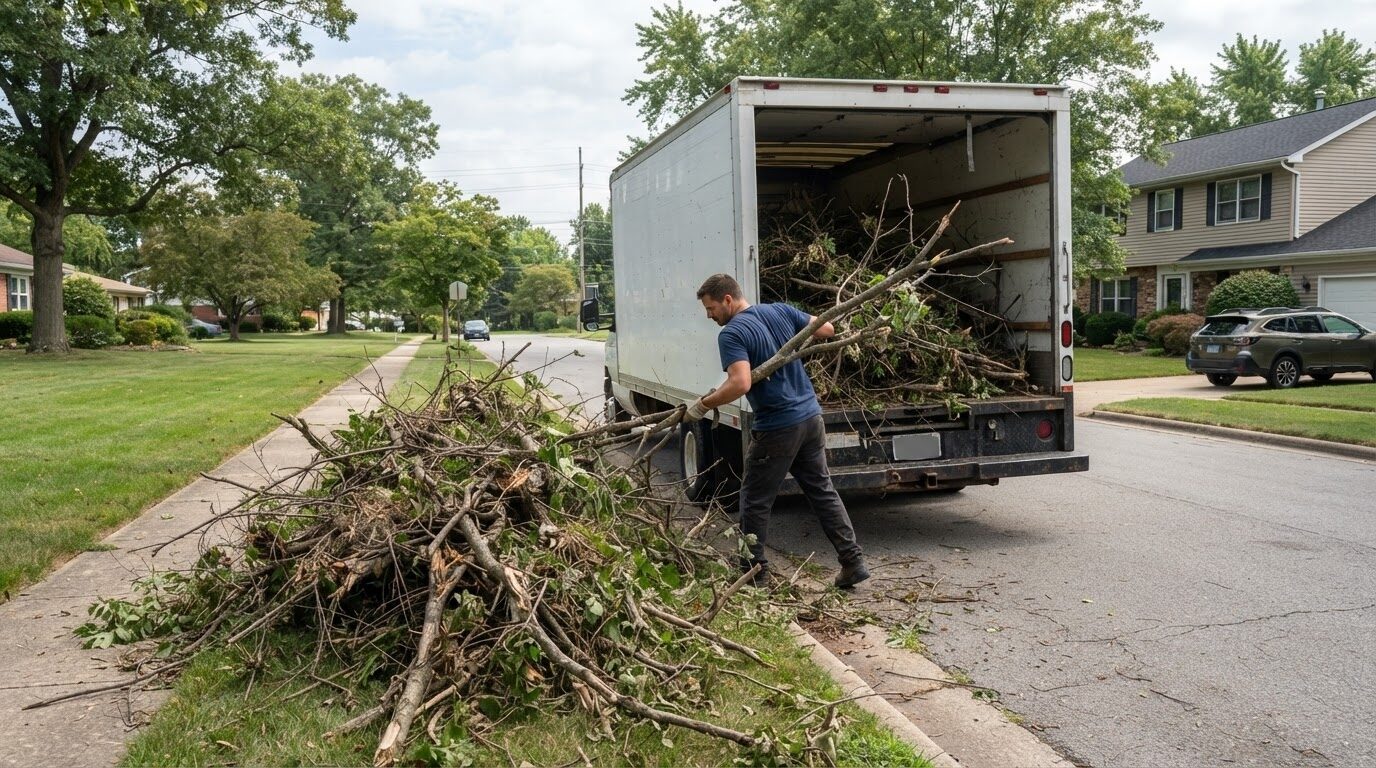 Junk Raider yard waste in Charlotte